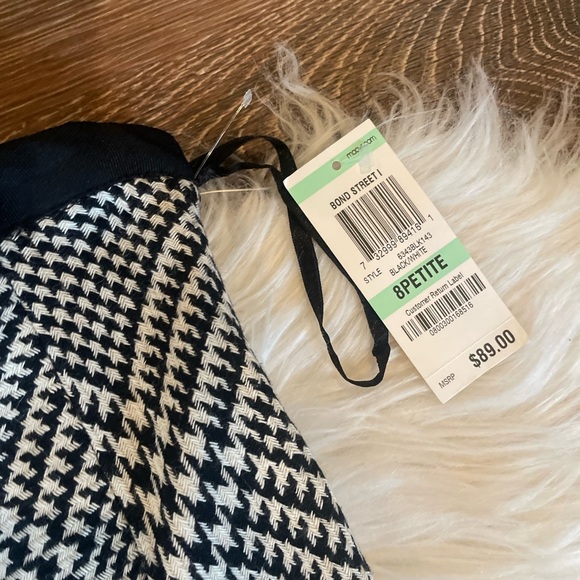 New Charter Club Houndstooth Tulip Skirt ~ 8p - Picture 3 of 5